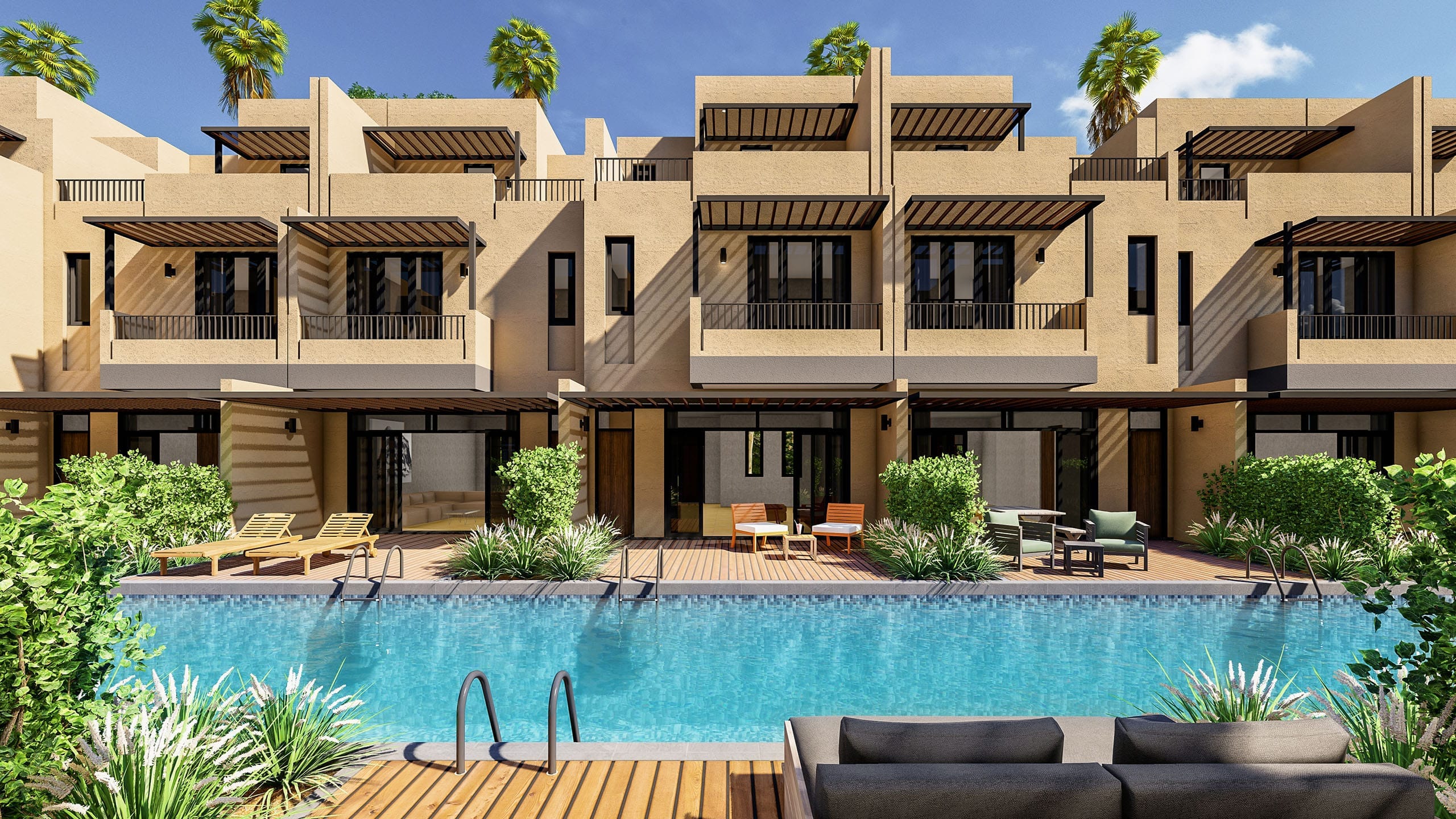 Phối cảnh 8 Khu Ma Rốc - Caraworld Cam Ranh